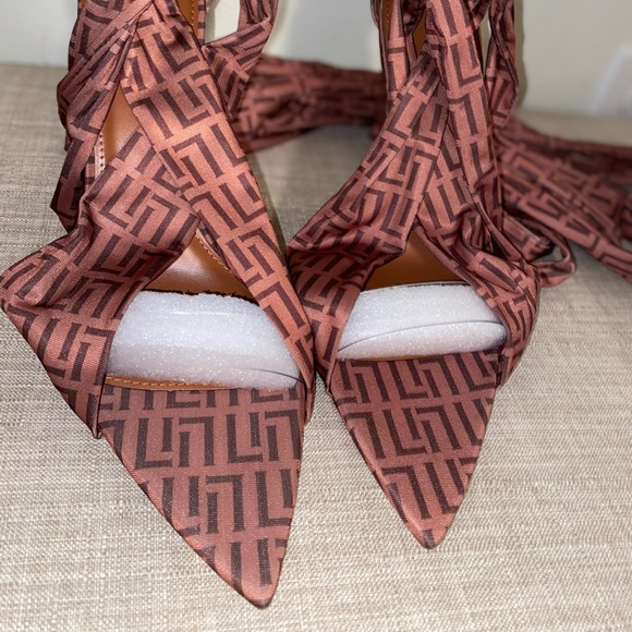 Fashion Nova ~ Born For This Wrap Up Heels - Picture 5 of 7